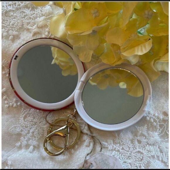 Whimsical Boho Butterfly Pocket Keychain Mirror - Picture 3 of 4